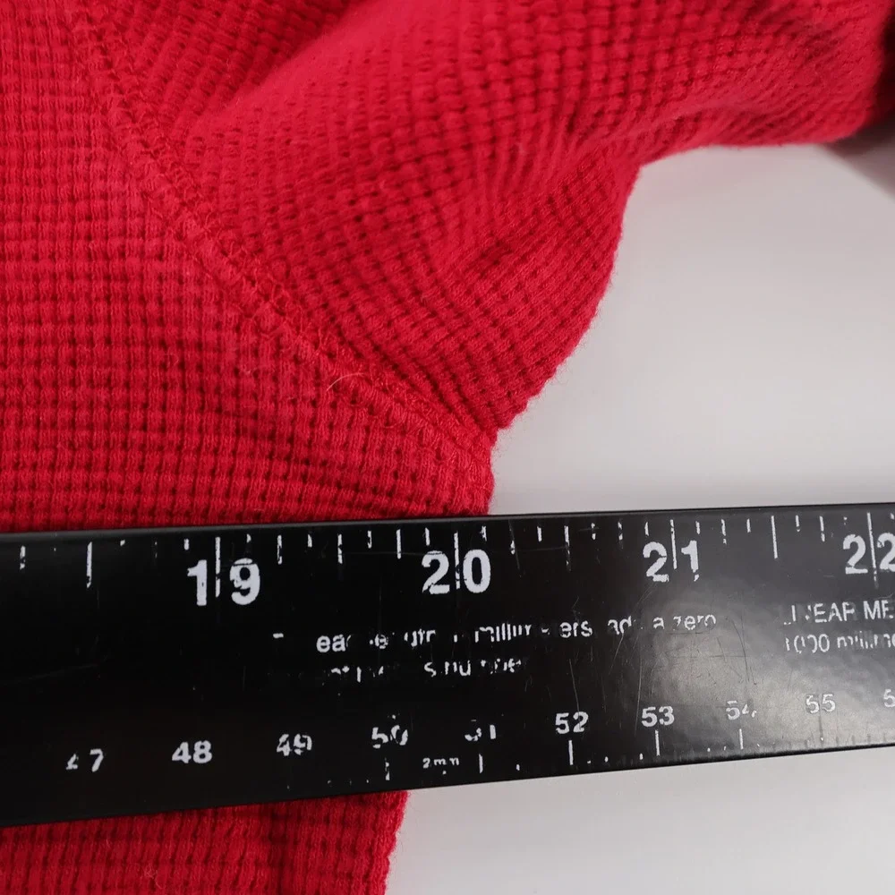 Polo Ralph Lauren Waffle Knit Thermal Sleepwear Shirt Red Mens Medium‎